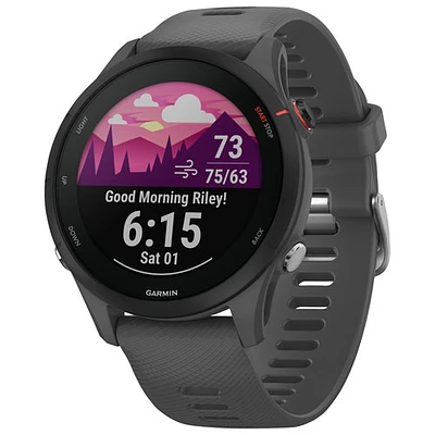 Garmin Forerunner 255 46mm Bluetooth Running Smartwatch - Slate Grey