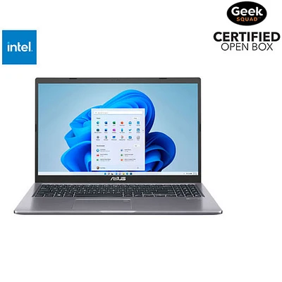 Boîte ouverte - Portable de 15,6 po VivoBook 15 X515 d'ASUS - Gris ardoise (Celeron N4020 d'Intel/SSD 128 Go/RAM 4 Go/Windows 11)
