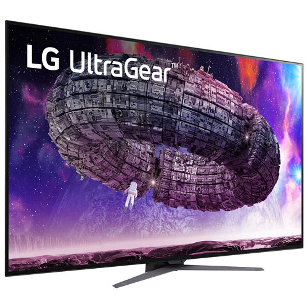 Moniteur de jeu FreeSync ACL DELO UHD 138 Hz 48 po UltraGear de LG avec temps de réponse de 0,1 ms gris à gris (48GQ900-B) - Noir