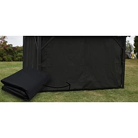 Corriveau Safezone Seasonal Curtain for 10’ x 14’ Gazebo - Black
