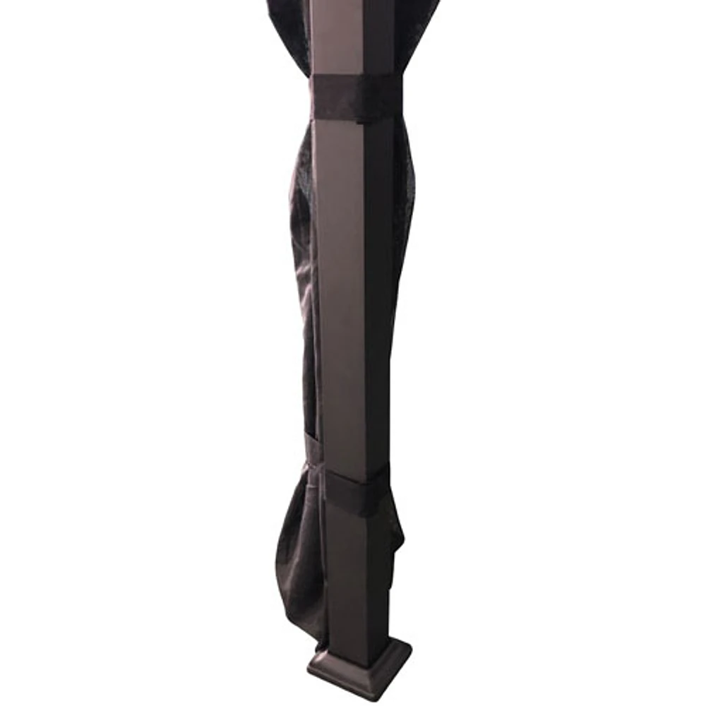Corriveau Safezone Seasonal Curtain for 10’ x 14’ Gazebo - Black