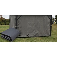Corriveau Safezone Seasonal Curtain for 10’ x 12’ Gazebo - Grey