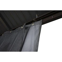 Corriveau Safezone Seasonal Curtain for 10’ x 12’ Gazebo - Grey