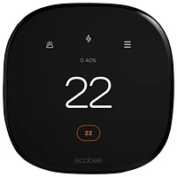 ecobee Wi-Fi Smart Thermostat Enhanced - Black