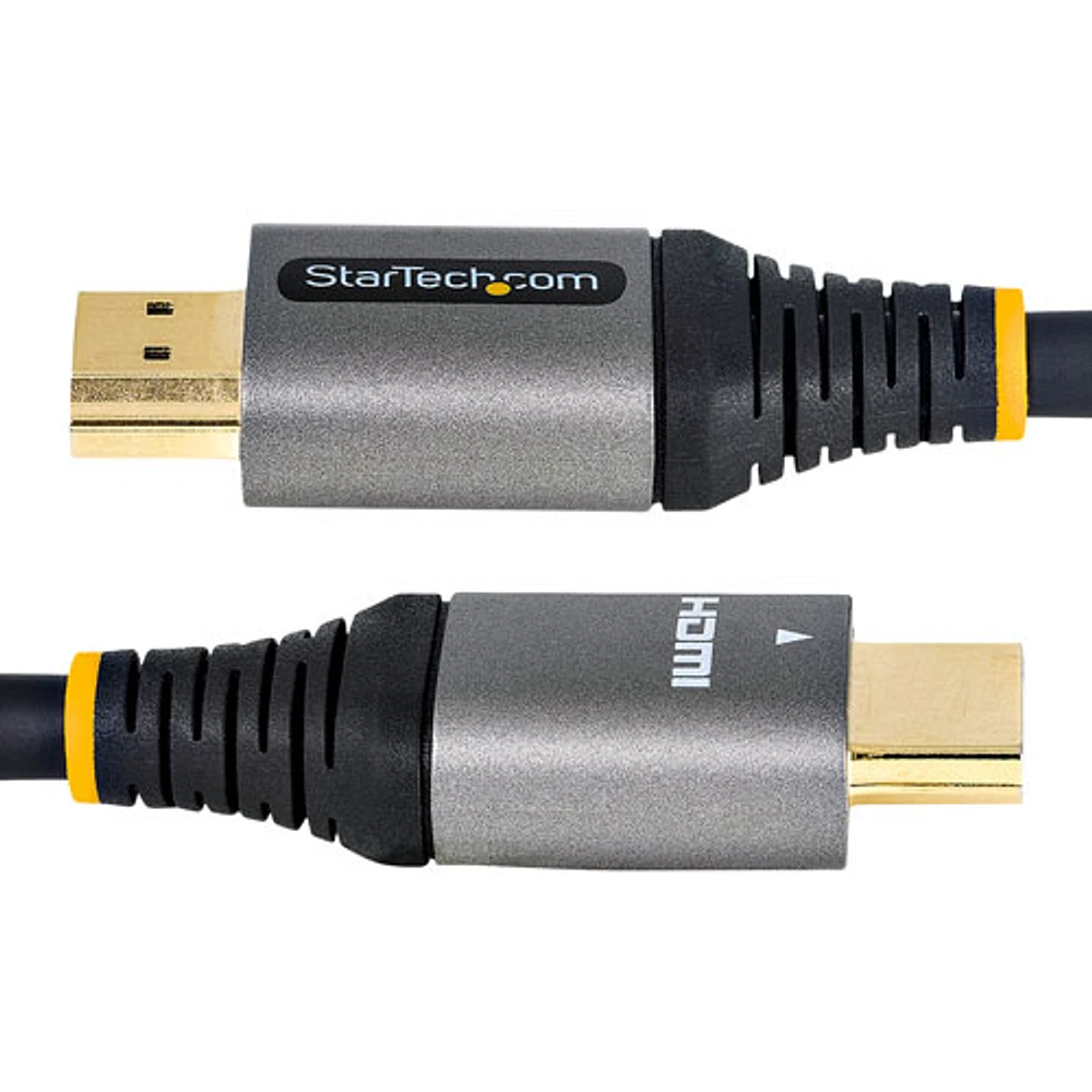 Câble 8K HDMI 2.1 de 5 m (16,40 pi) de StarTech (HDMM21V5M) - Gris/Noir