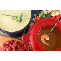 Service à fondue en fonte de 10 pièces Lucerne de Swissmar (F66540) - Rouge
