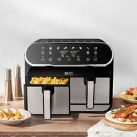 Ultima Cosa Digital Dual Zone Air Fryer - 8L/8.5QT - Black Stainless Steel - Only at Best Buy