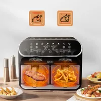 Ultima Cosa Digital Dual Zone Air Fryer - 8L/8.5QT - Black Stainless Steel - Only at Best Buy