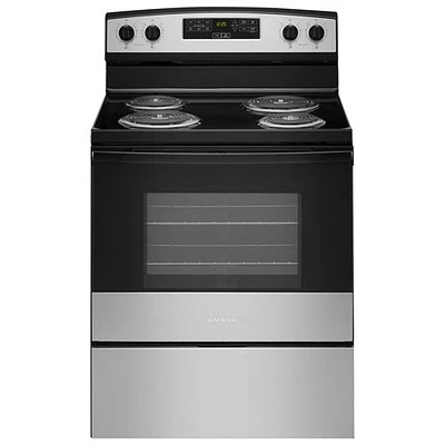Amana 30" 4.8 Cu. Ft. Freestanding Electric Coil Top Range (YACR4303MMS) - Stainless Steel