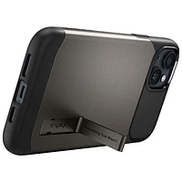 Étui rigide ajusté Slim Armor de Spigen pour iPhone 14/13 - Gris acier