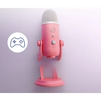 Logitech Aurora Collection Blue Yeti USB Condenser Gaming Microphone with Streamlabs Themes - Pink Dawn