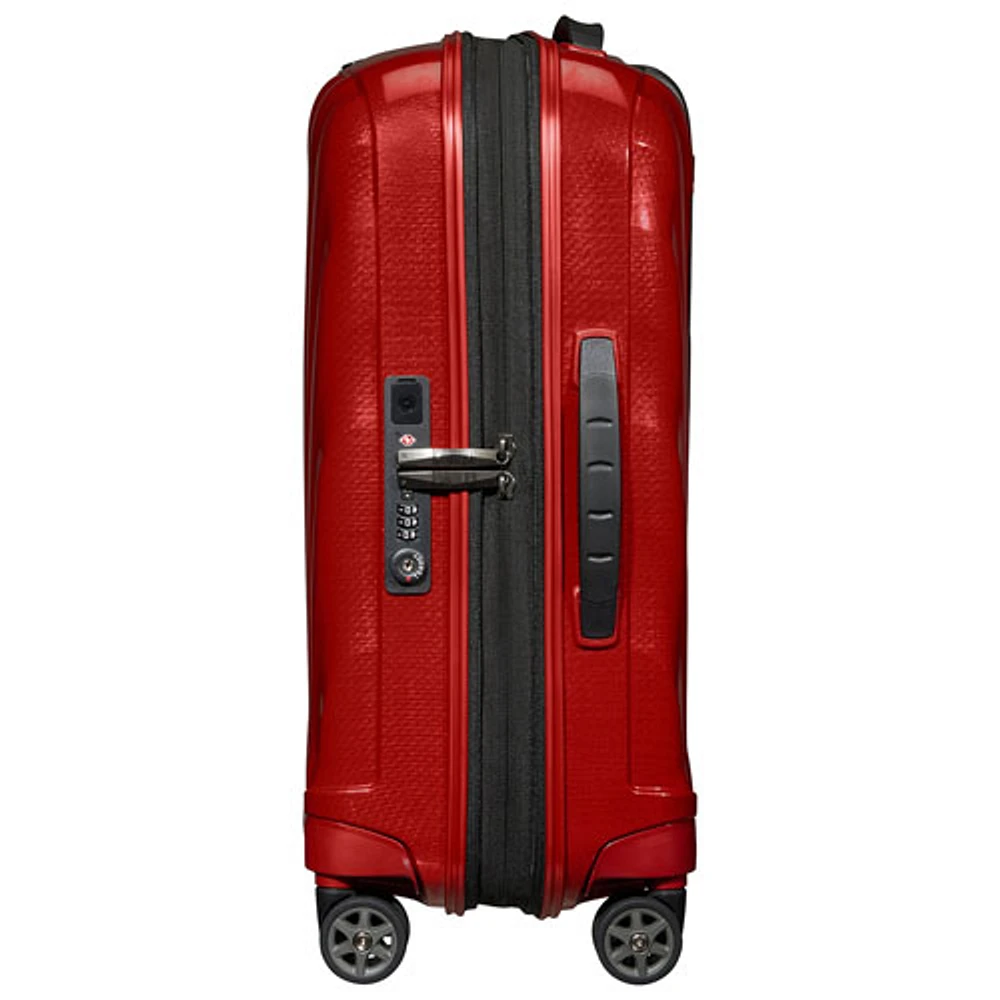 Valise de cabine rigide de 20,3 po extensible C-Lite de Samsonite - Rouge chili