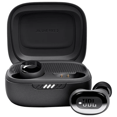 Écouteurs boutons 100 % sans fil à suppression du bruit Live Free 2 de JBL - Noir