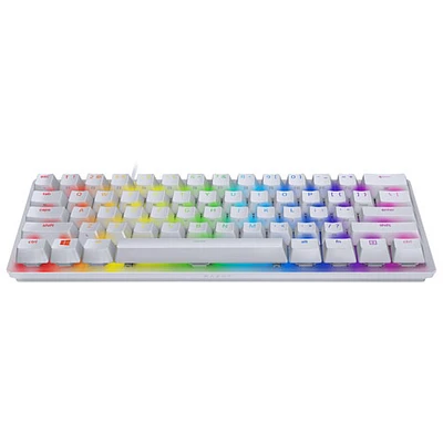 Razer Hunstman Backlit Mechanical Doubleshot PBT Clicky TKL Ergonomic Gaming Keyboard -Mercury -English