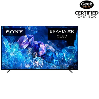 Boîte ouverte - Téléviseur intelligent Google TV HDR DELO UHD 4K BRAVIA XR de 65 po de Sony (XR65A80K - 2022 - Noir titane