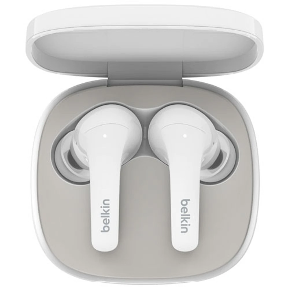Belkin SoundForm Flow In-Ear Noise Cancelling True Wireless Earbuds - White