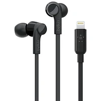 Belkin SoundForm In-Ear Sound Isolating Headphones with Lightning Connector - Black