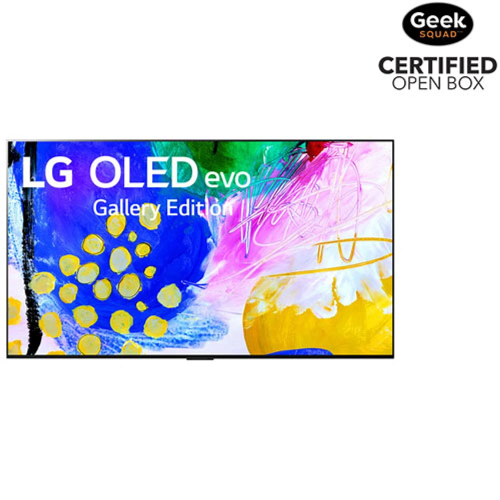 Boîte ouverte - Téléviseur intelligent webOS Evo Gallery HDR DELO UHD 4K de 77 po G2 de LG (OLED77G2PUA) - 2022 - Argenté satiné
