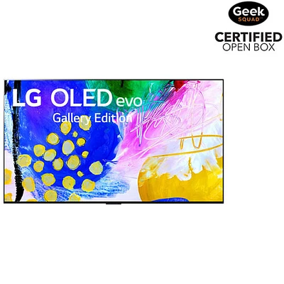 Boîte ouverte - Téléviseur intelligent webOS Evo Gallery HDR DELO UHD 4K de 77 po G2 de LG (OLED77G2PUA) - 2022 - Argenté satiné