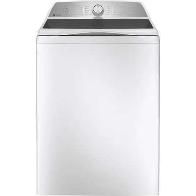 Laveuse à chargement par le haut haute efficacité de 5,8 pi³ Profile de GE (PTW600BSRWS) - Blanc