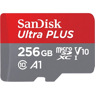 Carte mémoire microSDXC Ultra PLUS V10 160 Mo/s 256 Go de SanDisk