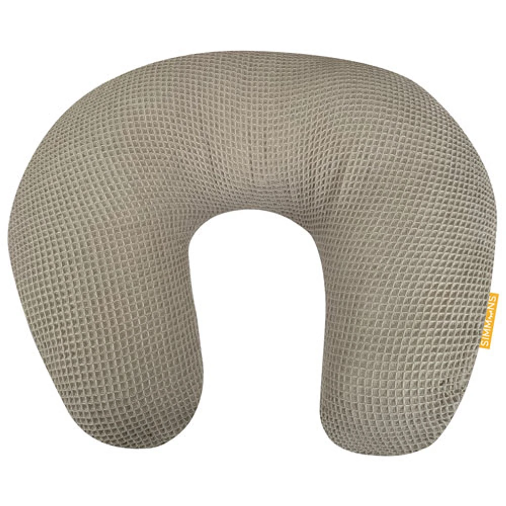 Simmons Luxury Waffle Nursing Pillow - Taupe