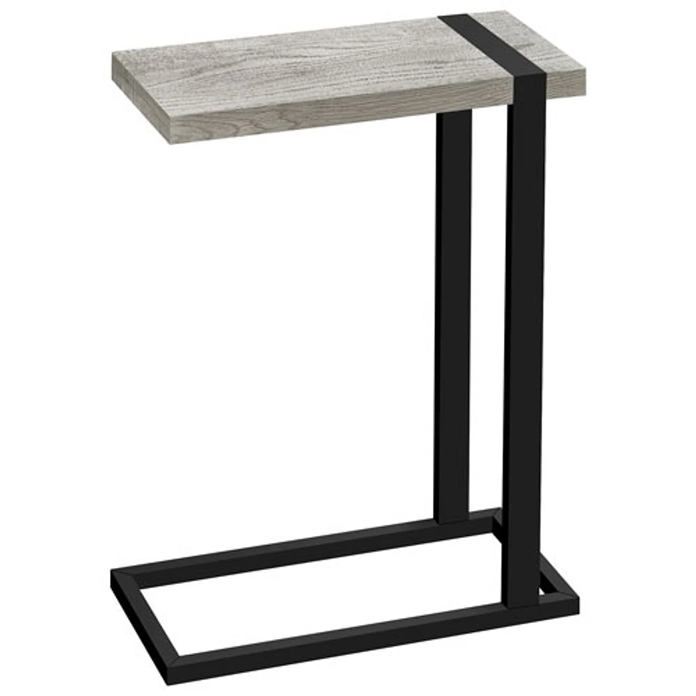 Table d'appoint rectangulaire champêtre de Monarch - Aspect de bois récupéré gris