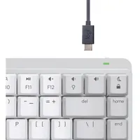 Logitech MX Mechanical Mini Bluetooth Backlit Mechanical Ergonomic Keyboard for Mac - Pale Grey