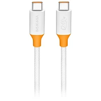Insignia 2.5m (8 ft.) USB-C to USB-C Charge Cable (NS-PC3CC8W23-C) - White - Only at Best Buy