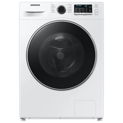 Laveuse à vapeur à chargement frontal haute efficacité de 2,9 pi³ de Samsung (WW25B6800AW/AC) - Blanc