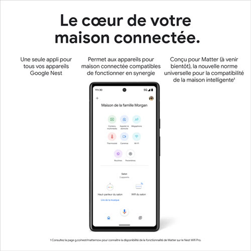 Routeur Wi-Fi 6E Google Nest Pro - Neige