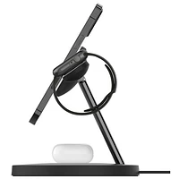 Belkin MagSafe 3-in-1 Wireless Charging Stand for iPhone 15/14/13/12, Apple Watch & AirPods - Black