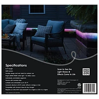 GE Cync 4.9m (16 ft.) Dynamic Effects Gradient Outdoor Smart Light Strip - Multi-Colour
