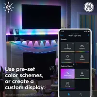 GE Cync 4.9m (16 ft.) Dynamic Effects Gradient Outdoor Smart Light Strip - Multi-Colour