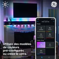 GE Cync 4.9m (16 ft.) Dynamic Effects Gradient Outdoor Smart Light Strip - Multi-Colour