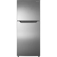 Open Box - Insignia 24" 10.1 CuFt Top Freezer Refrigerator (NS-RTM10SS2-C) -Stainless Steel -Scratch & Dent