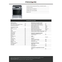 Frigidaire 30" 5.3 Cu. Ft. Fan Convection Slide in Range (FCFE308CAS) - Stainless Steel