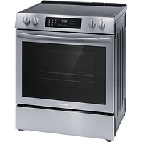 Frigidaire 30" 5.3 Cu. Ft. Fan Convection Slide in Range (FCFE308CAS) - Stainless Steel