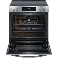 Frigidaire 30" 5.3 Cu. Ft. Fan Convection Slide in Range (FCFE308CAS) - Stainless Steel