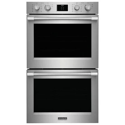 Frigidaire Professional 30" 2 x 5.3 Cu. Ft. Total Convection Electric Combination Wall Oven (PCWD3080AF) - Stainless Steel