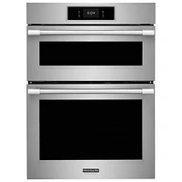 Frigidaire Professional 30" 5.3 Cu. Ft./1.7 Cu. Ft. Double Wall Oven/Microwave Combo (PCWM3080AF) - Stainless Steel