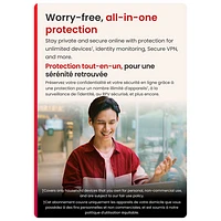 McAfee+ Premium Individual (Windows/Mac/Android/iOS) - Unlimited Devices - 1 Year - Digital Download