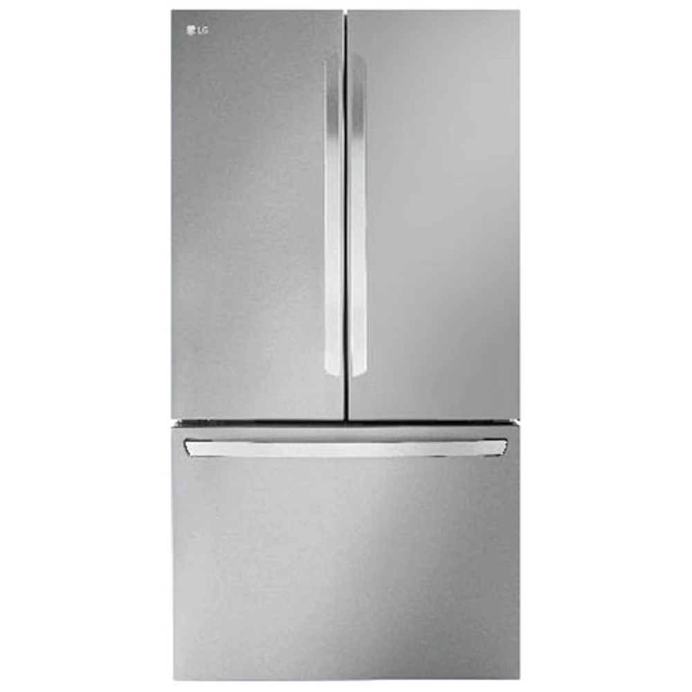 Réfrigérateur intelligent à profondeur de comptoir de 27 pi³ et 36 po MAX de LG avec distributeur d'eau interne (LRFLC2706S) - Acier inoxydable