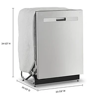 Whirlpool 24" 51dB Built-In Dishwasher with Third Rack (WDP730HAMZ) - Stainless Steel