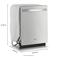 Whirlpool 24" 51dB Built-In Dishwasher with Third Rack (WDT730HAMZ) - Stainless Steel