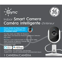 GE Cync Wired Indoor 1080p Full HD IP Camera - White