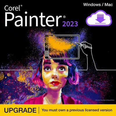 Mise à niveau Corel Painter 2023 (PC/Mac) - Téléchargement numérique