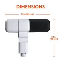 Microphone de radiodiffusion XLR Blue Sona Active Dynamic de Logitech - Blanc cassé