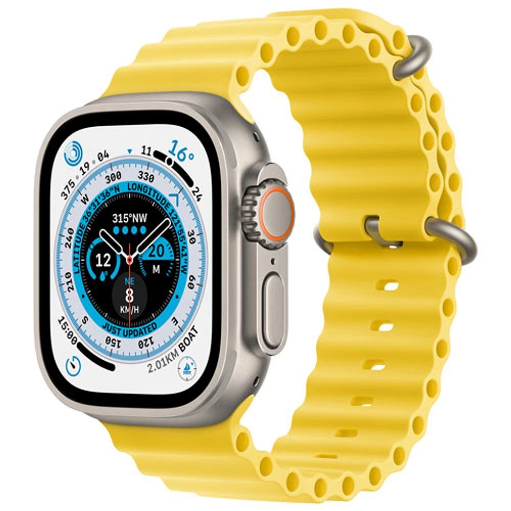 Rogers Apple Watch Ultra (GPS + Cellular) 49mm Titanium Case with Ocean Band