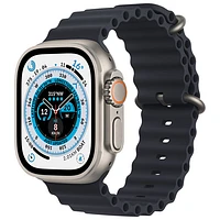 Apple Watch Ultra (GPS + Cellular) avec boîtier de 49 mm en titane et bracelet océan minuit de Rogers - Financement mensuel